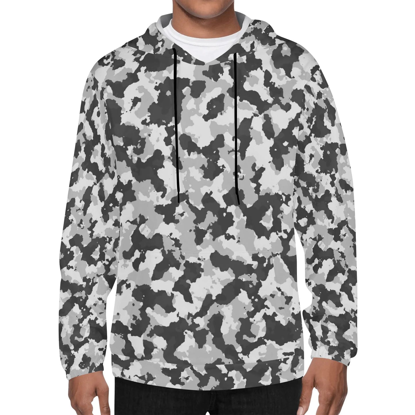 Camo Hoodie - Grey Military