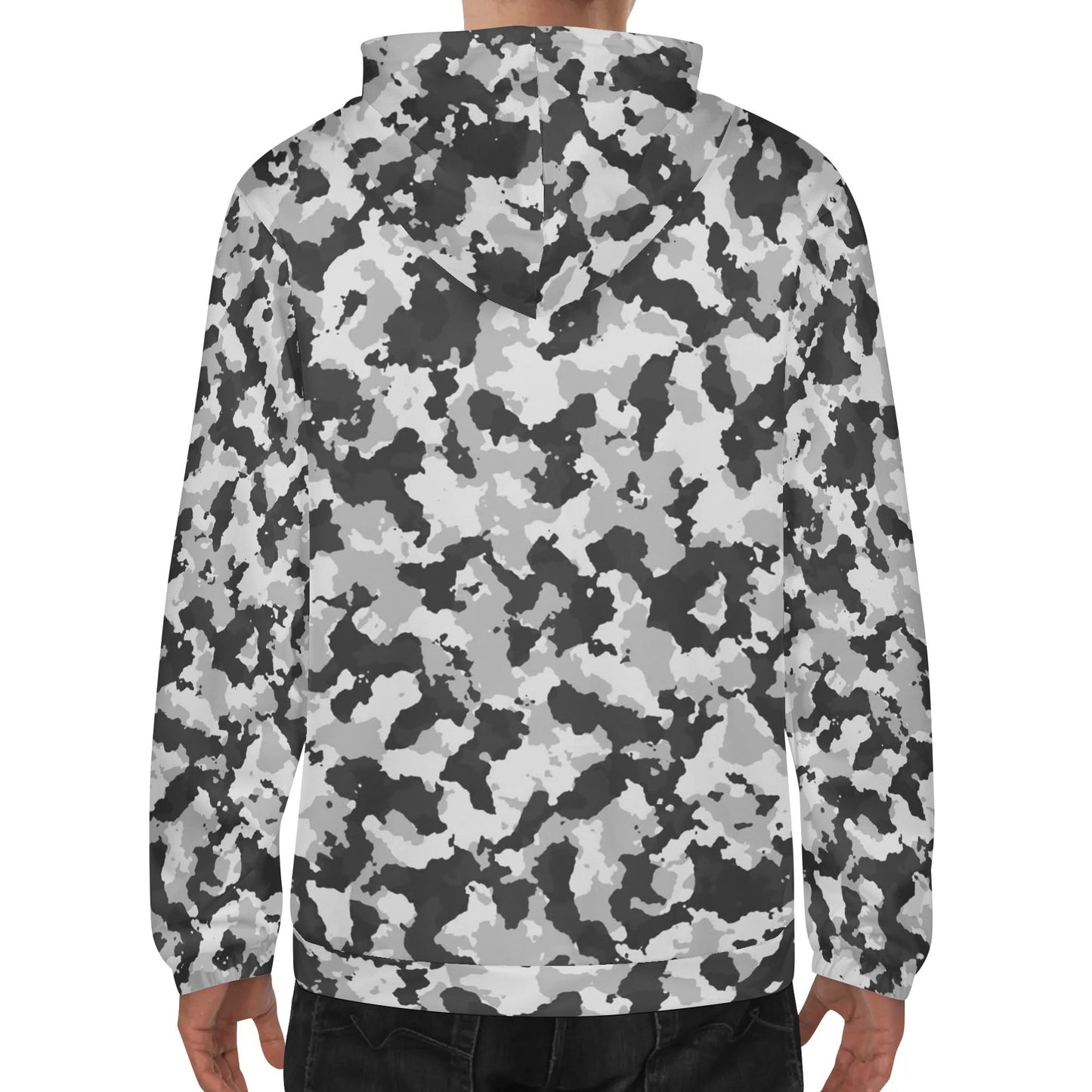 Camo Hoodie - Grey Military