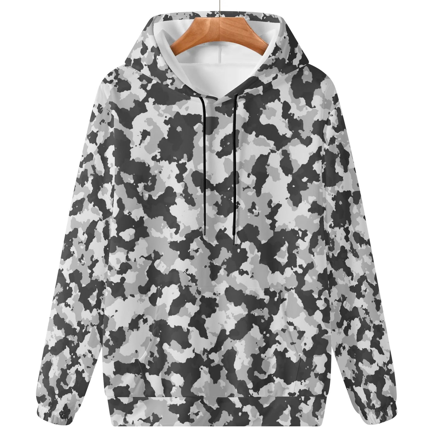 Camo Hoodie - Grey Military