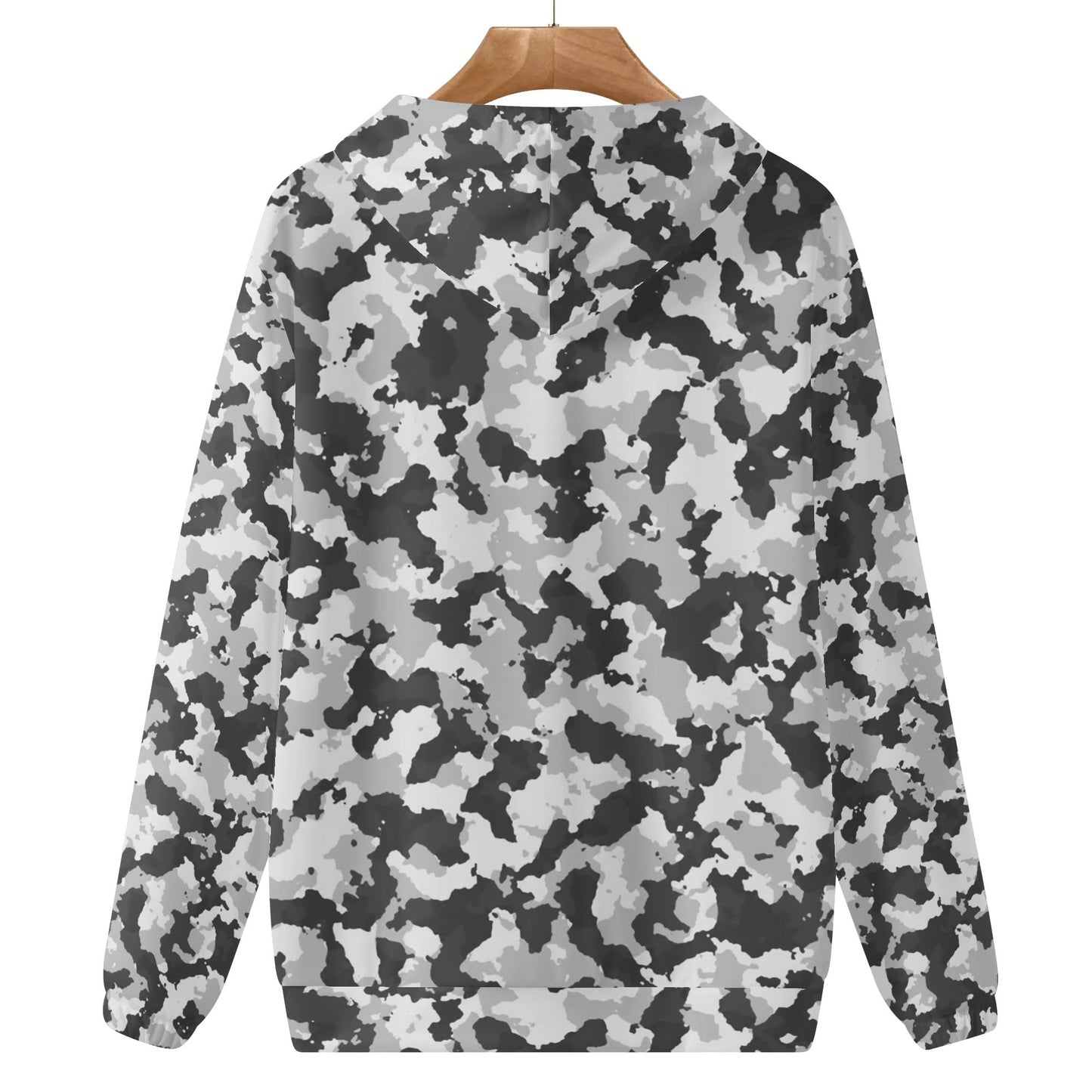 Camo Hoodie - Grey Military