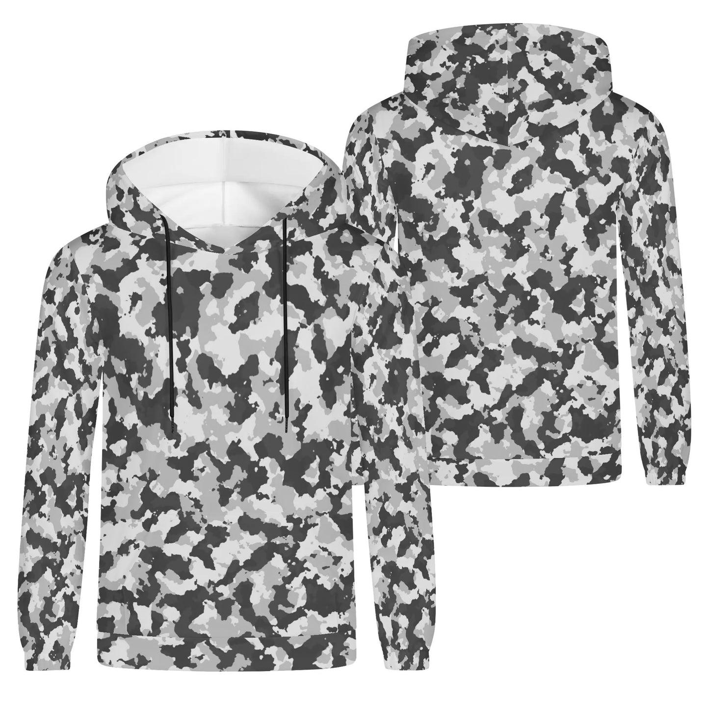 Camo Hoodie - Grey Military