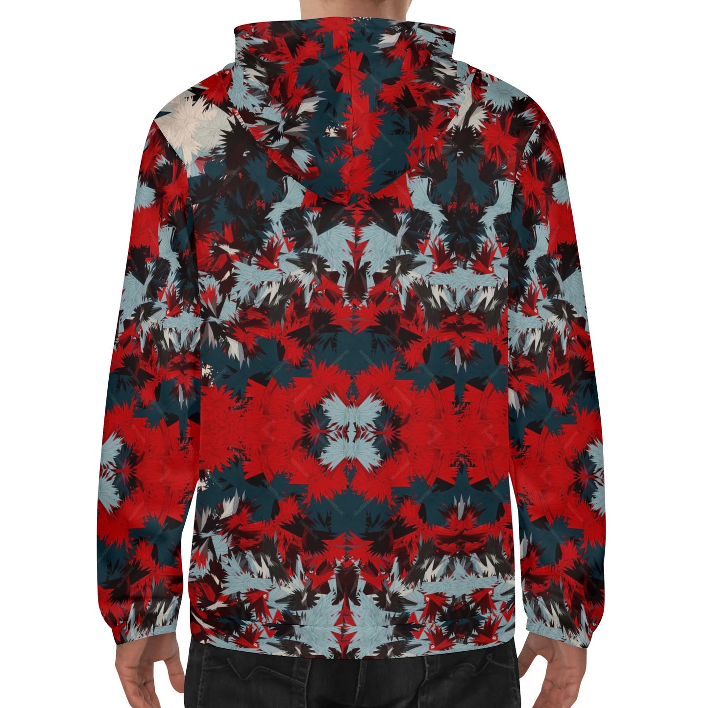 Camo Hoodie - Red Leaves