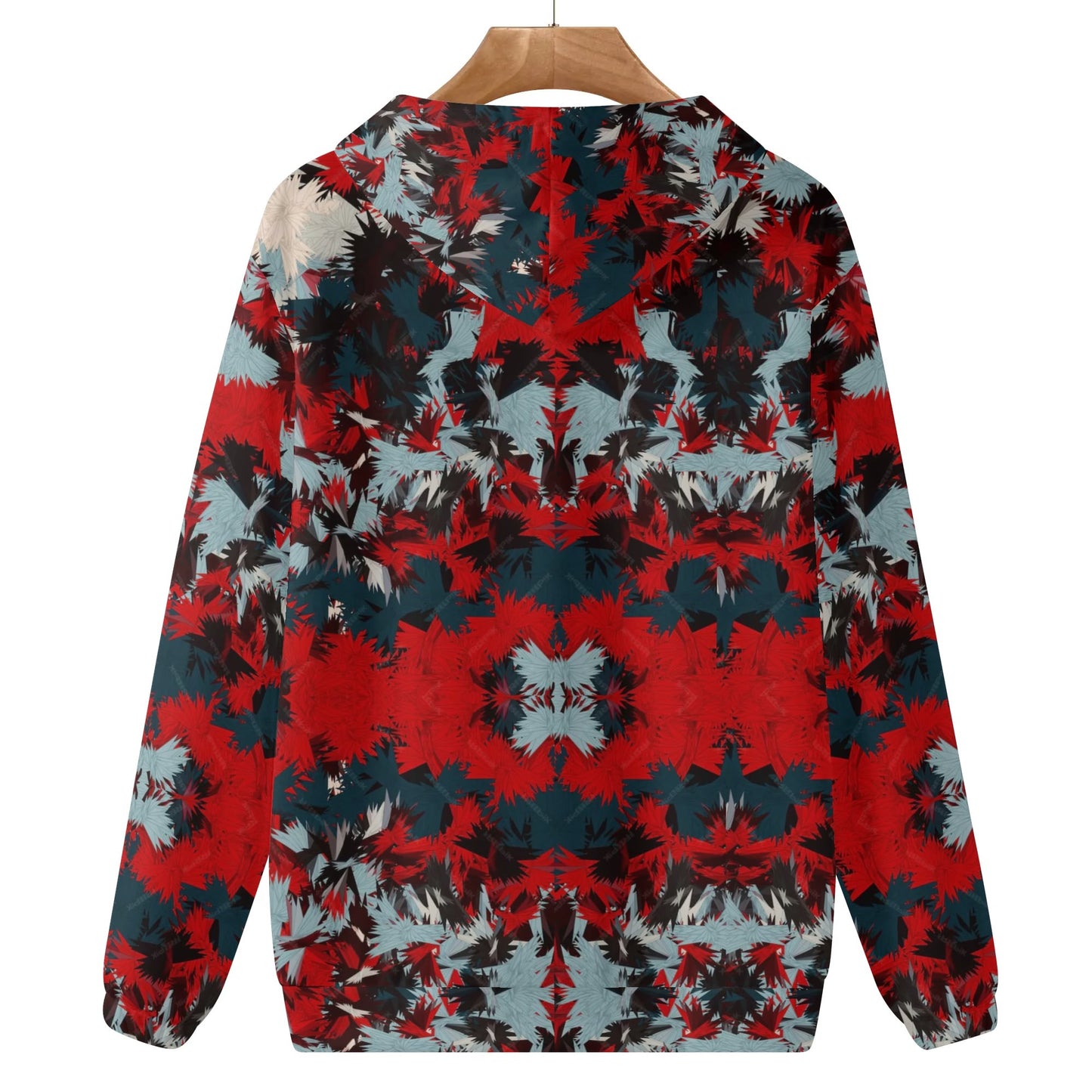 Camo Hoodie - Red Leaves