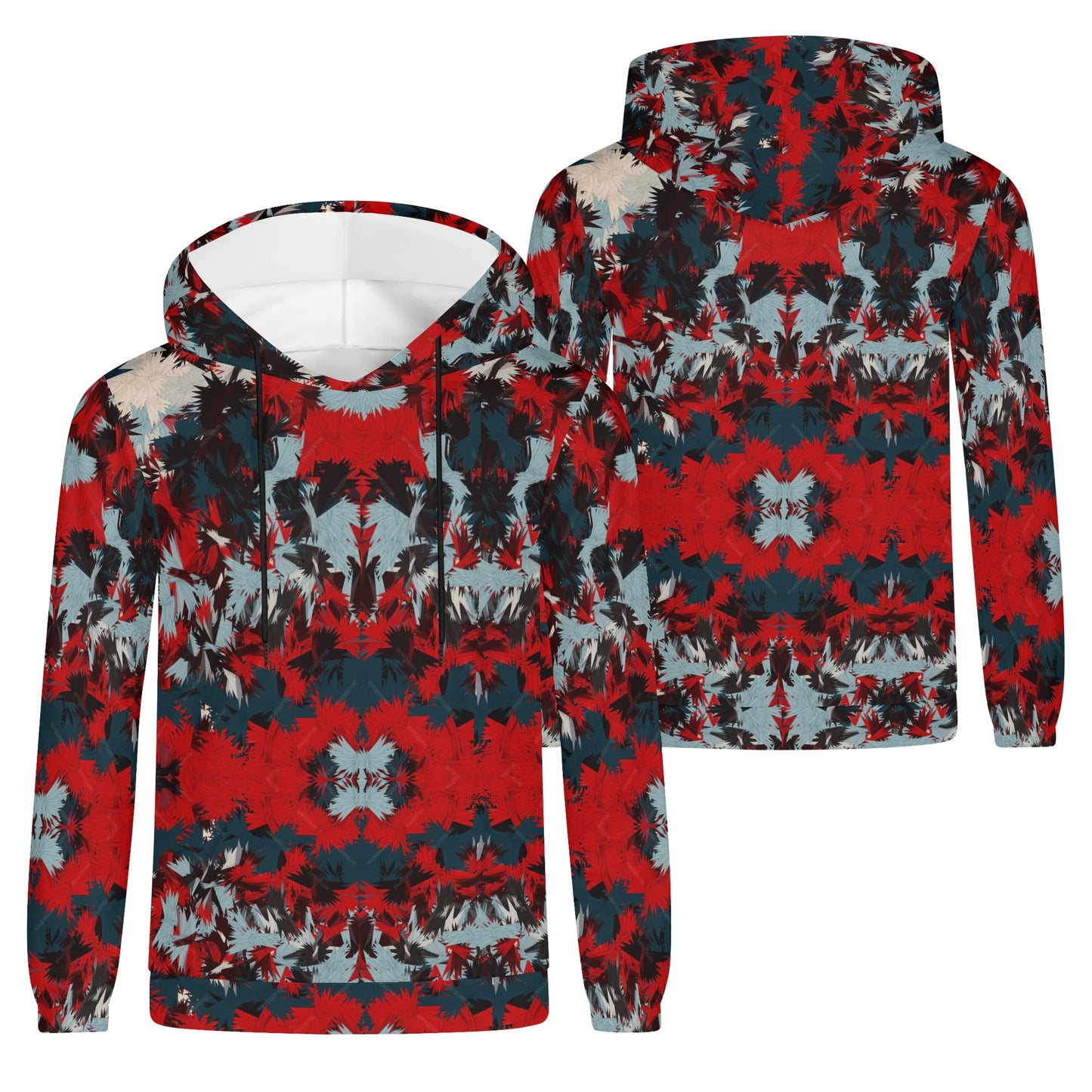 Camo Hoodie - Red Leaves