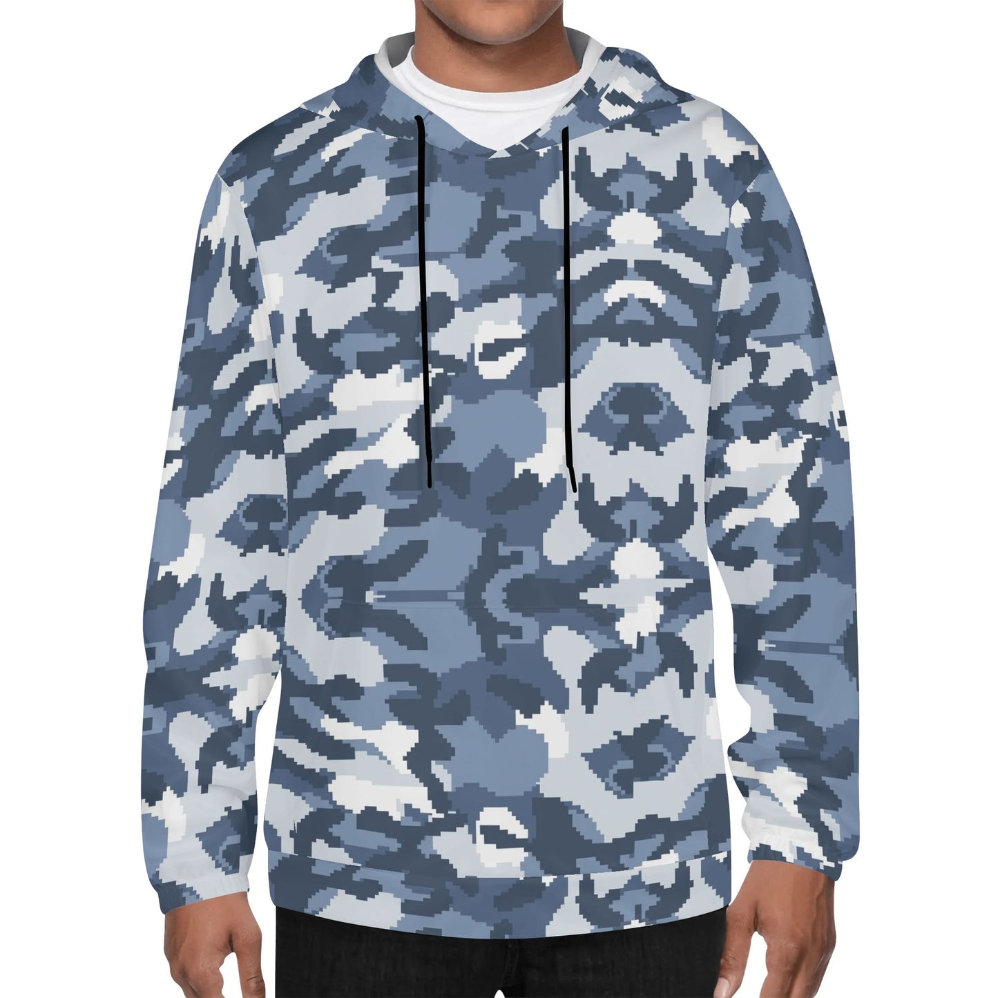 Camo Hoodie - Navy Blue Camo