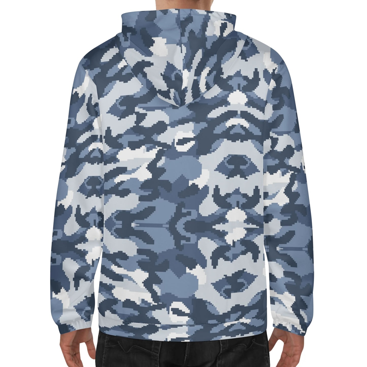 Camo Hoodie - Navy Blue Camo