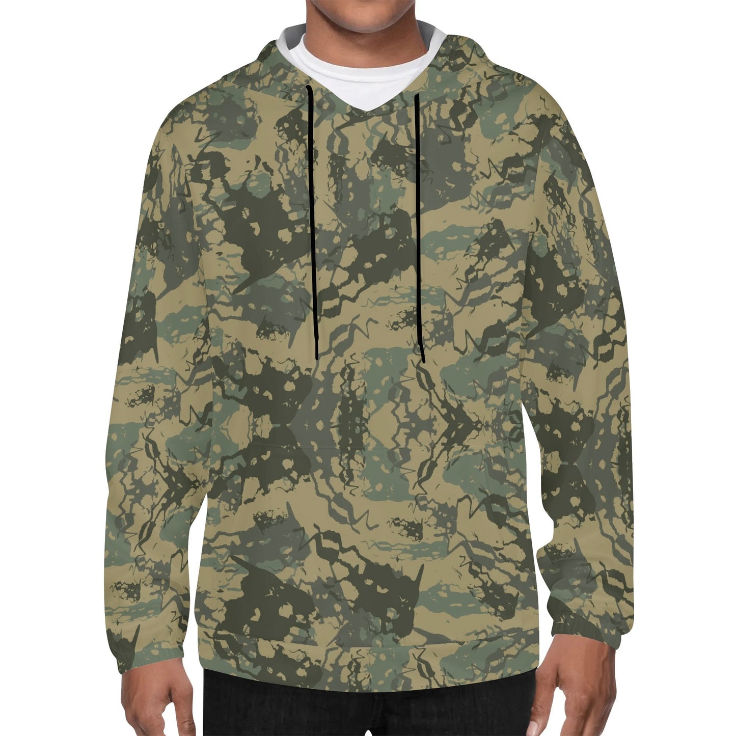 Camo Hoodie - Green Liquid Camo