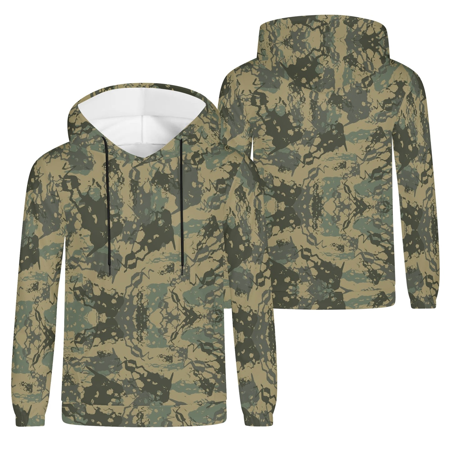 Camo Hoodie - Green Liquid Camo